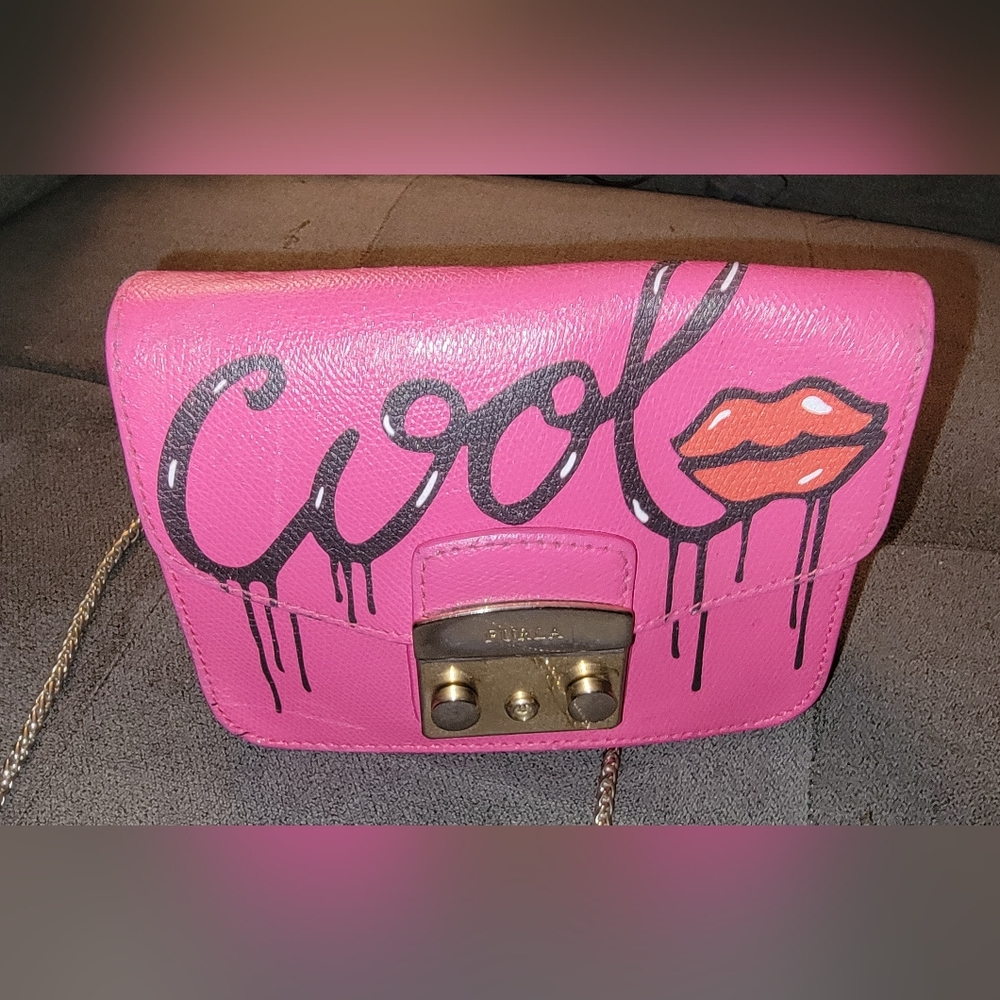 Furla Pink Graphic Women's Bag - Picture 2 of 9